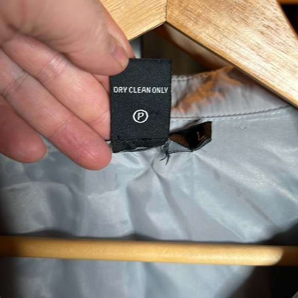 Vertigo Paris Dove Gray Double Breasted Lined Trench Coat Size Large - Picture 6 of 9